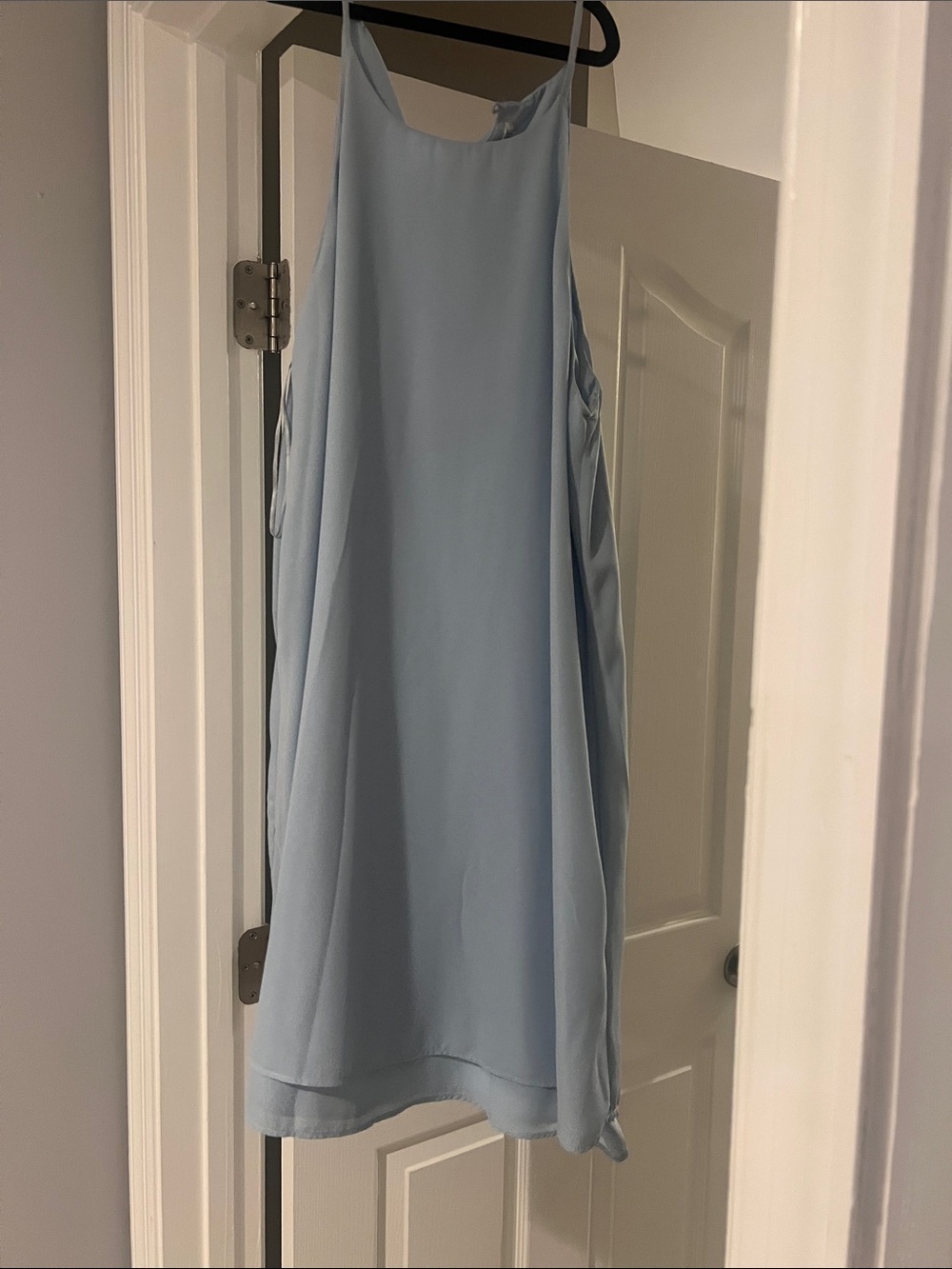 Light Blue Spaghetti Strap Chiffon Dress - Elegant Women’s Summer Dress